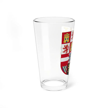 Arms of the King of Spain as Monarch of Naples and Sicily 1598-1665 (Italy) (Coat of Arms) Pint Glass 16oz - Go Mug Yourself
