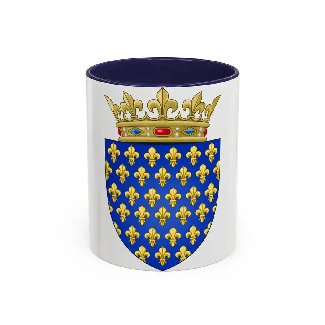 Arms of the Kingdom of France - Accent Coffee Mug 11oz Navy - Go Mug Yourself