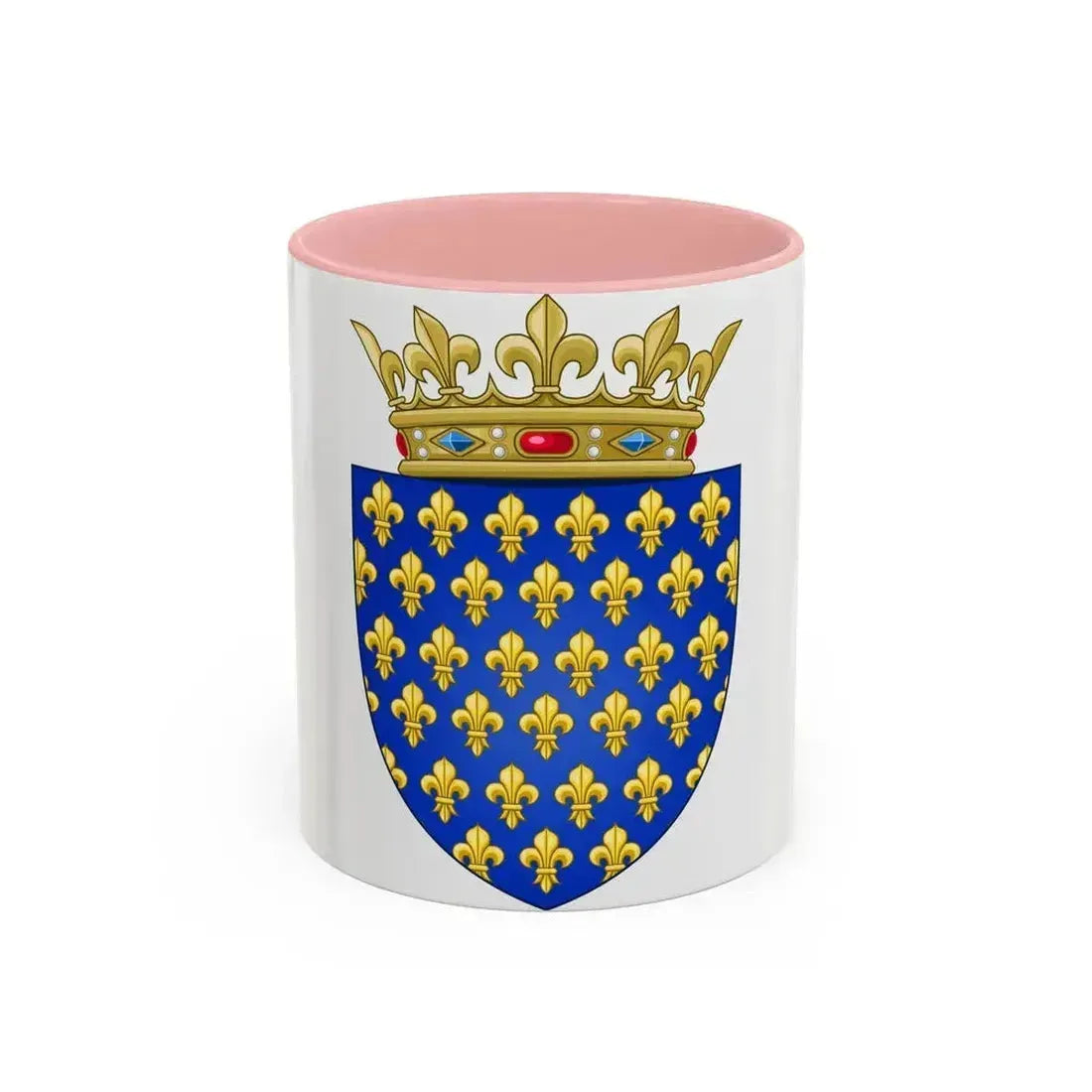 Arms of the Kingdom of France - Accent Coffee Mug 11oz Pink - Go Mug Yourself