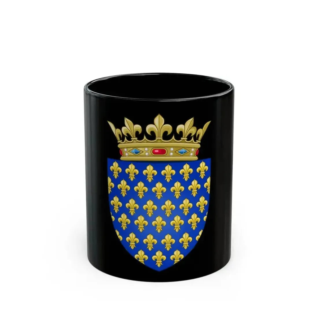 Arms of the Kingdom of France - Black Coffee Mug 11oz - Go Mug Yourself