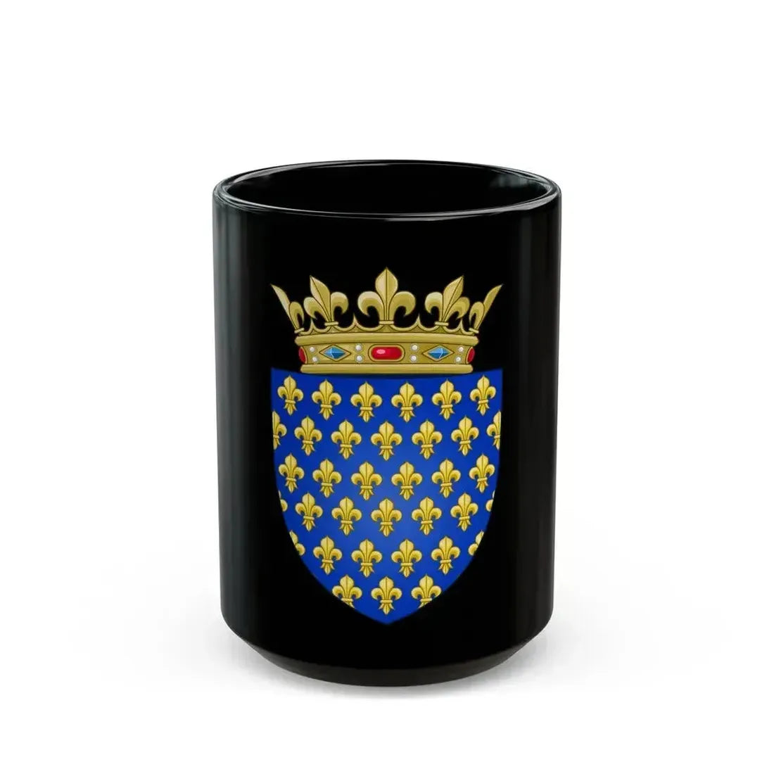 Arms of the Kingdom of France - Black Coffee Mug 15oz - Go Mug Yourself