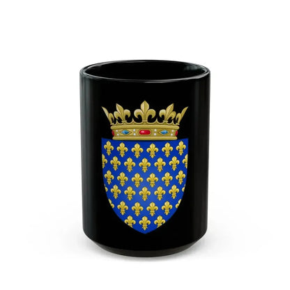 Arms of the Kingdom of France - Black Coffee Mug 15oz - Go Mug Yourself