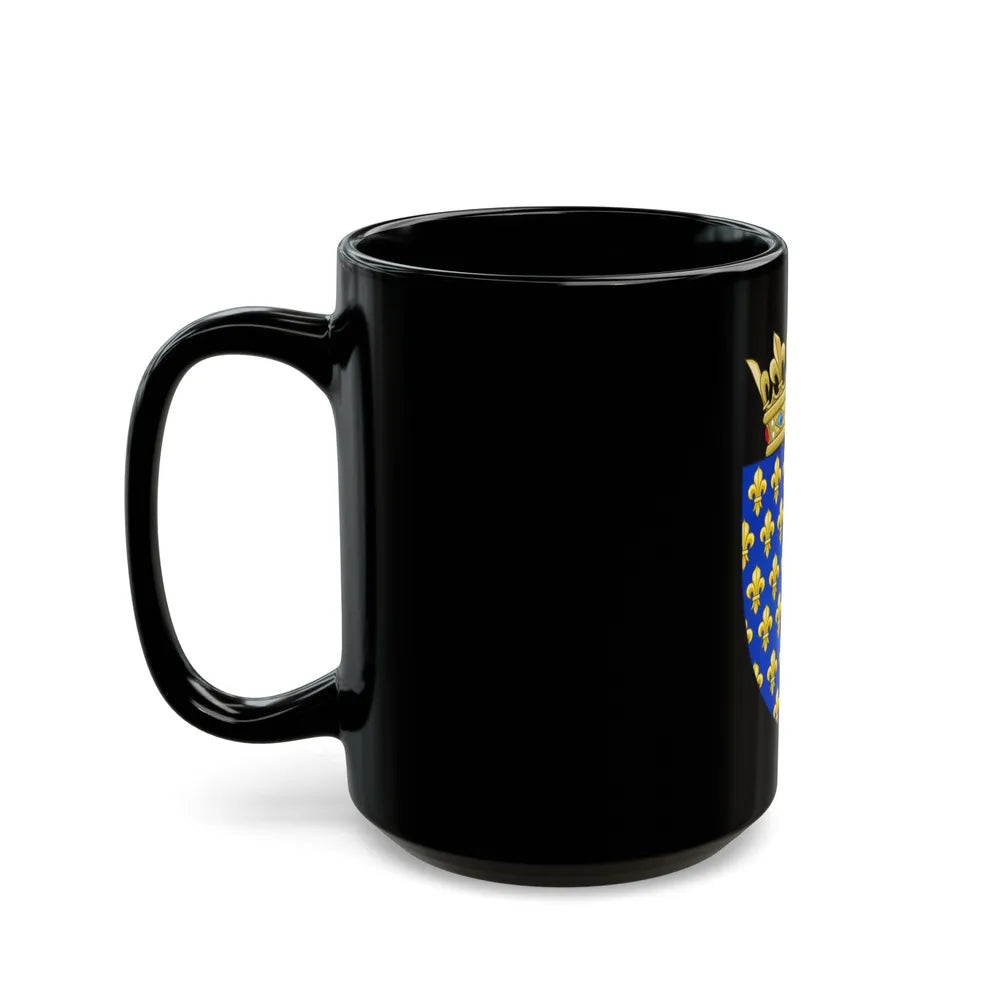 Arms of the Kingdom of France - Black Coffee Mug-Go Mug Yourself