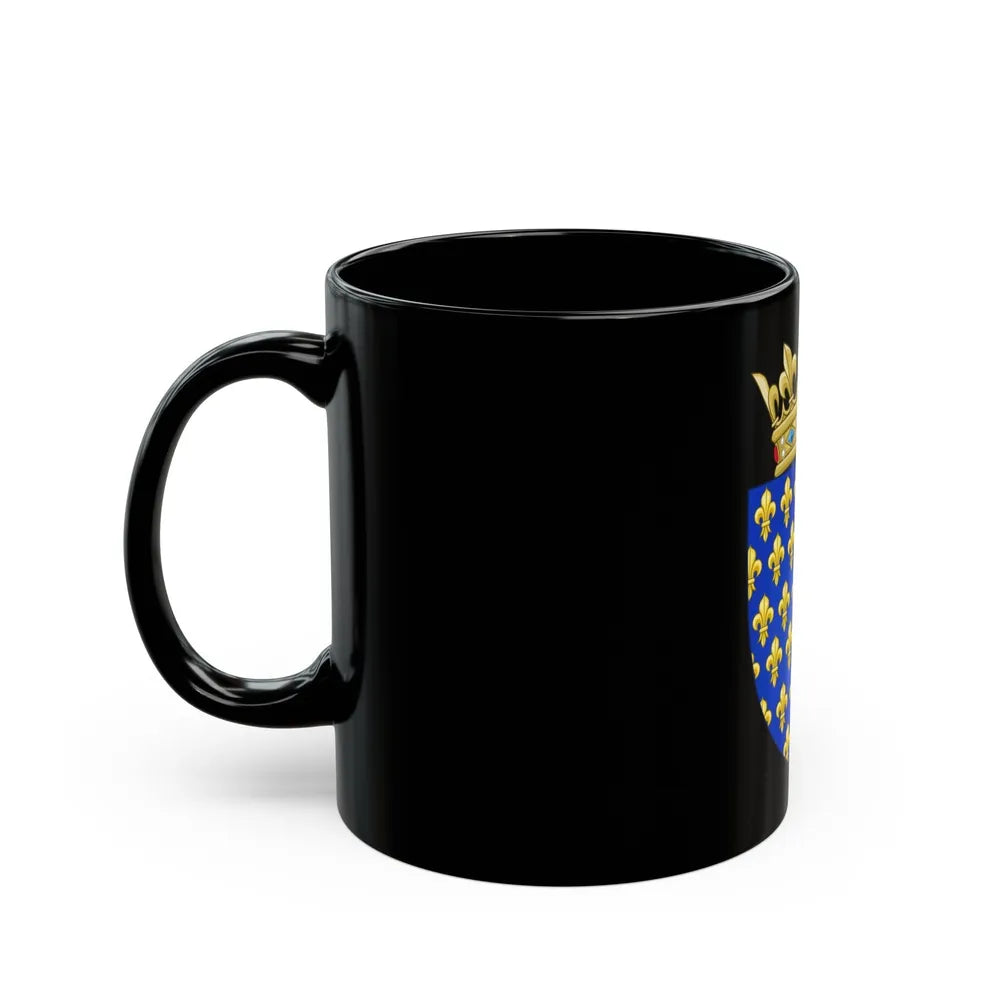 Arms of the Kingdom of France - Black Coffee Mug-Go Mug Yourself