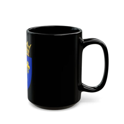 Arms of the Kingdom of France (Moderne) - Black Coffee Mug-Go Mug Yourself