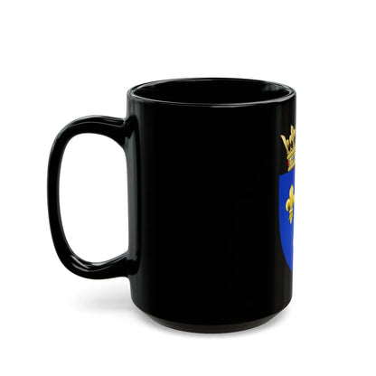 Arms of the Kingdom of France (Moderne) - Black Coffee Mug-Go Mug Yourself