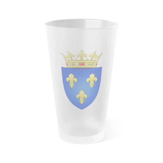 Arms of the Kingdom of France (Moderne) - Frosted Pint Glass 16oz Default Title - Go Mug Yourself