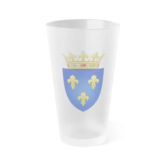 Arms of the Kingdom of France (Moderne) - Frosted Pint Glass 16oz Default Title - Go Mug Yourself
