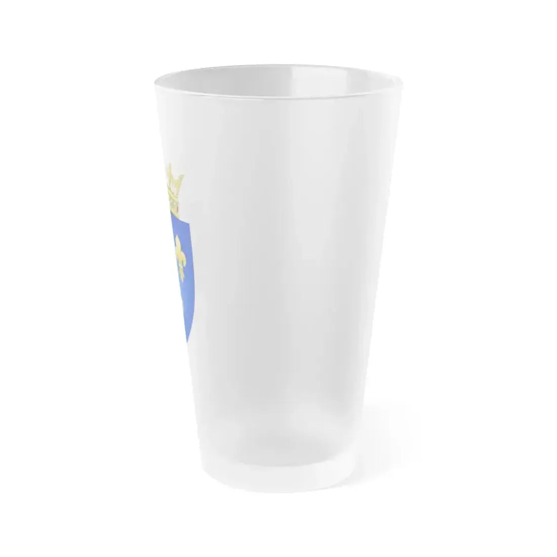 Arms of the Kingdom of France (Moderne) - Frosted Pint Glass 16oz - Go Mug Yourself