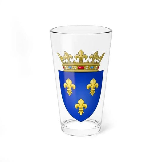 Arms of the Kingdom of France (Moderne) - Pint Glass 16oz 16oz - Go Mug Yourself
