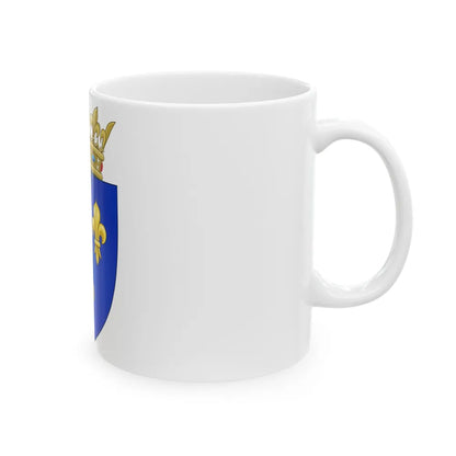 Arms of the Kingdom of France (Moderne) - White Coffee Mug-Go Mug Yourself