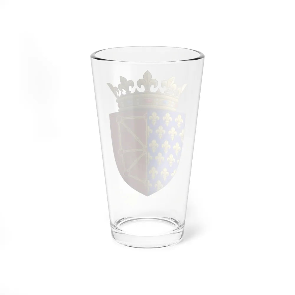 Arms of the Kingdom of France & Navarre - Pint Glass 16oz-Go Mug Yourself