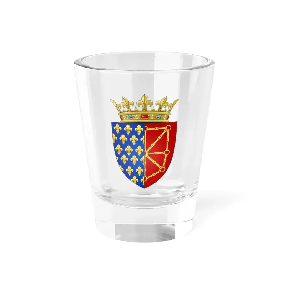 Arms of the Kingdom of France & Navarre - Shot Glass 1.5oz 1.5oz - Go Mug Yourself