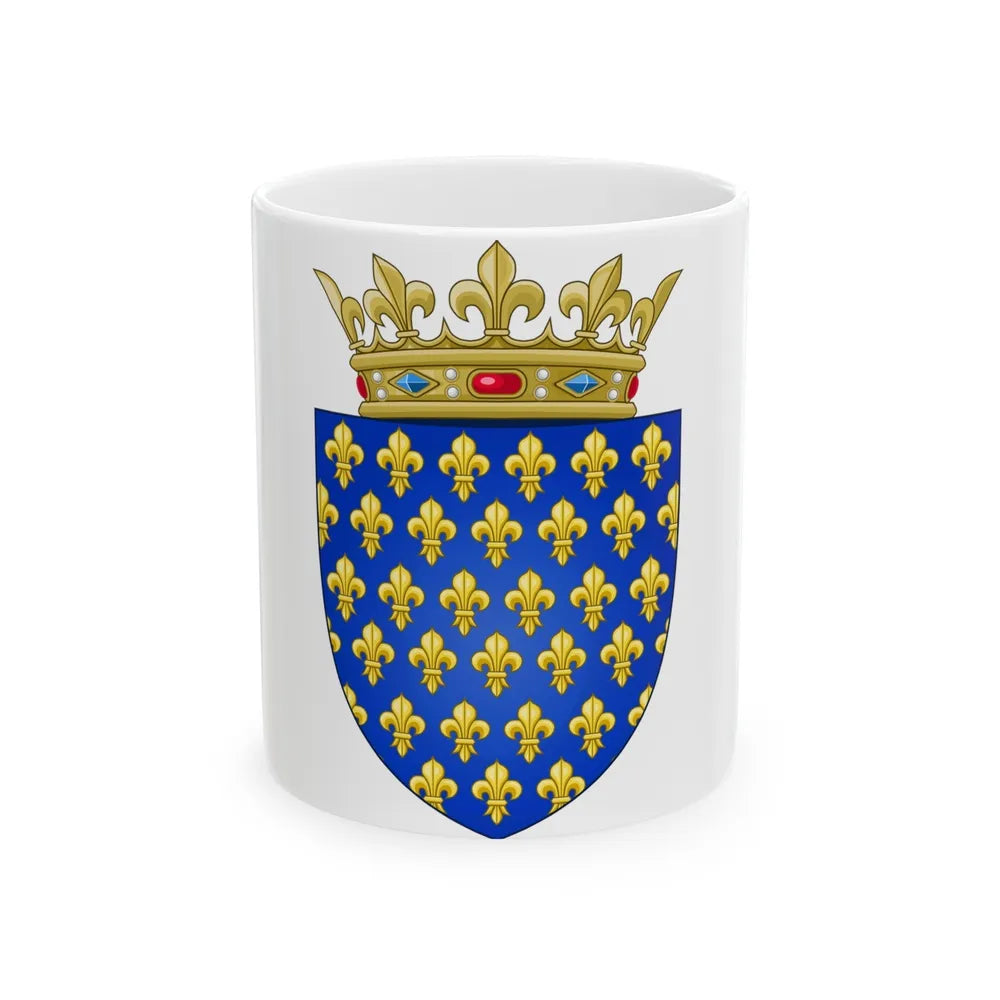 Arms of the Kingdom of France - White Coffee Mug-11oz-Go Mug Yourself