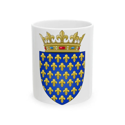 Arms of the Kingdom of France - White Coffee Mug-11oz-Go Mug Yourself