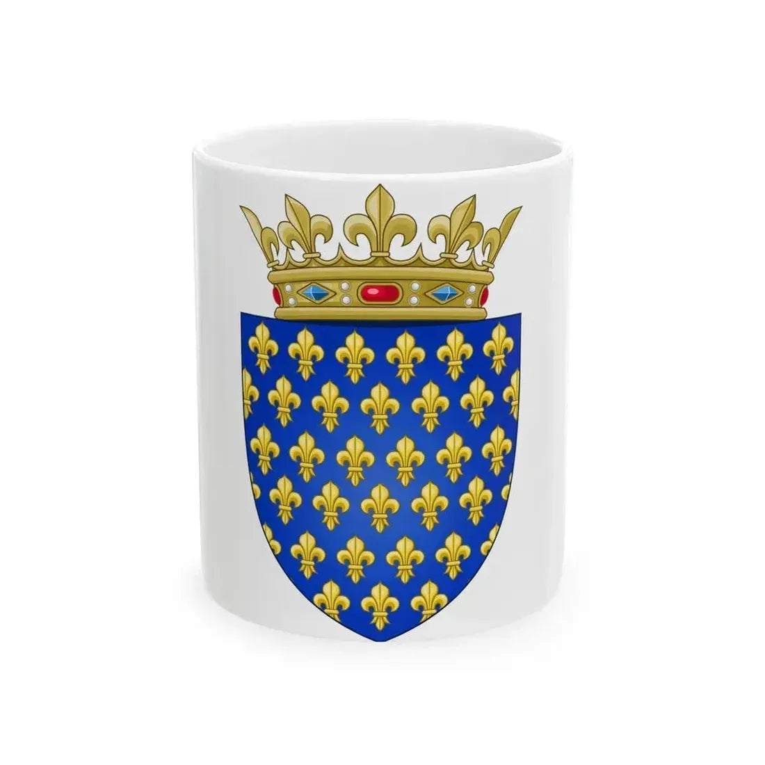 Arms of the Kingdom of France - White Coffee Mug 11oz - Go Mug Yourself