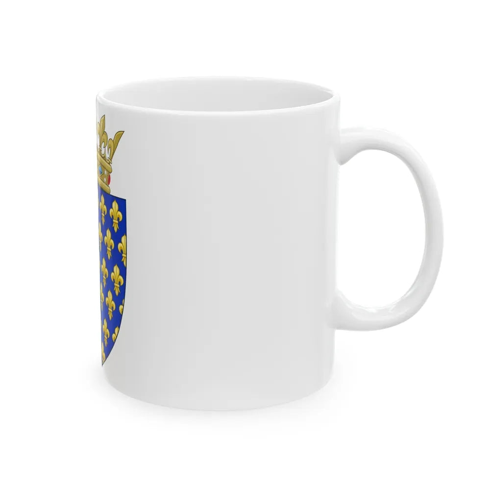 Arms of the Kingdom of France - White Coffee Mug-Go Mug Yourself