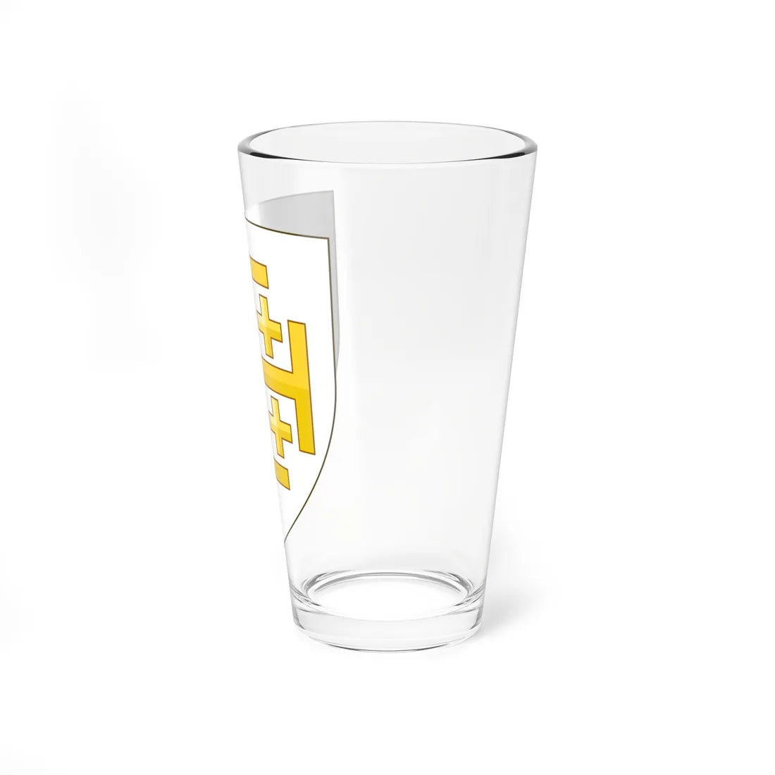 Arms of the Kingdom of Jerusalem (Spain) (Coat of Arms) Pint Glass 16oz - Go Mug Yourself