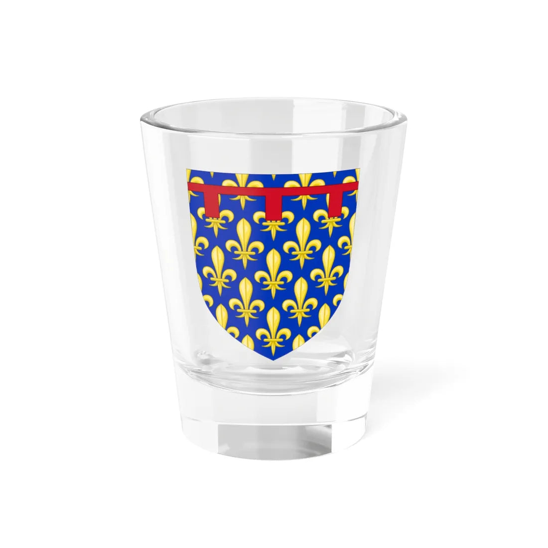 Arms of the Kingdom of Naples (Spain) (Coat of Arms) Shot Glass 1.5oz 1.5oz - Go Mug Yourself