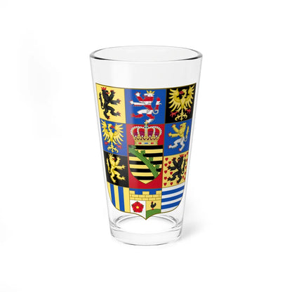 Arms of the Kingdom of Saxony 1806 (Germany) (Coat of Arms) Pint Glass 16oz 16oz - Go Mug Yourself