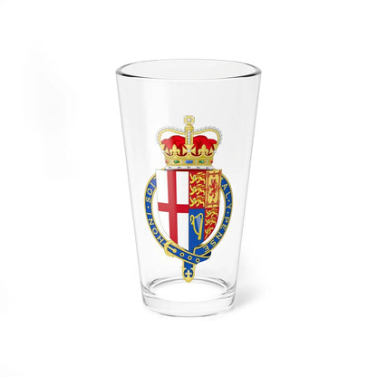 Arms of the Most Noble Order of the Garter Royal Arms Variant (United Kingdom) (Coat of Arms) Pint Glass 16oz 16oz - Go Mug Yourself