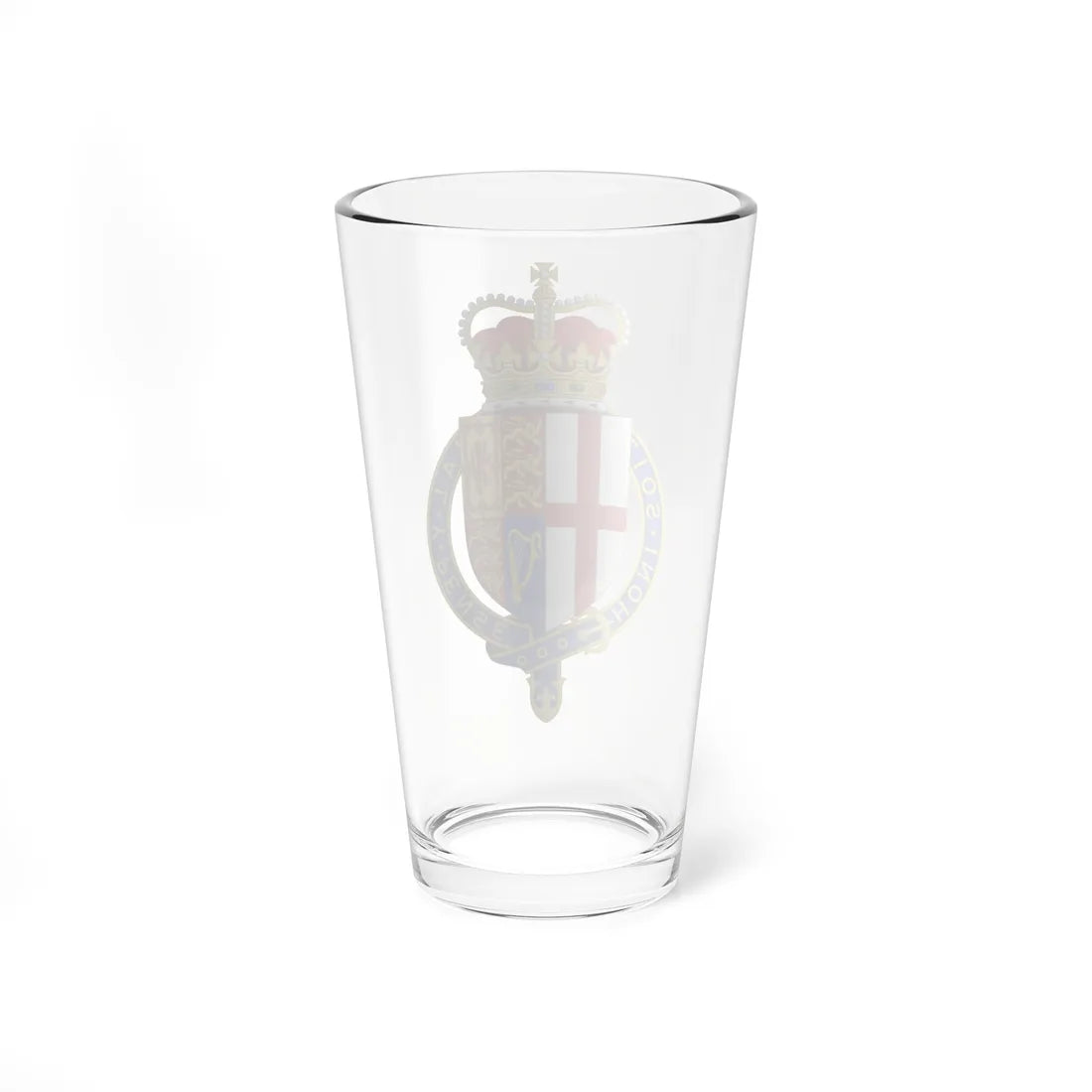 Arms of the Most Noble Order of the Garter Royal Arms Variant (United Kingdom) (Coat of Arms) Pint Glass 16oz - Go Mug Yourself