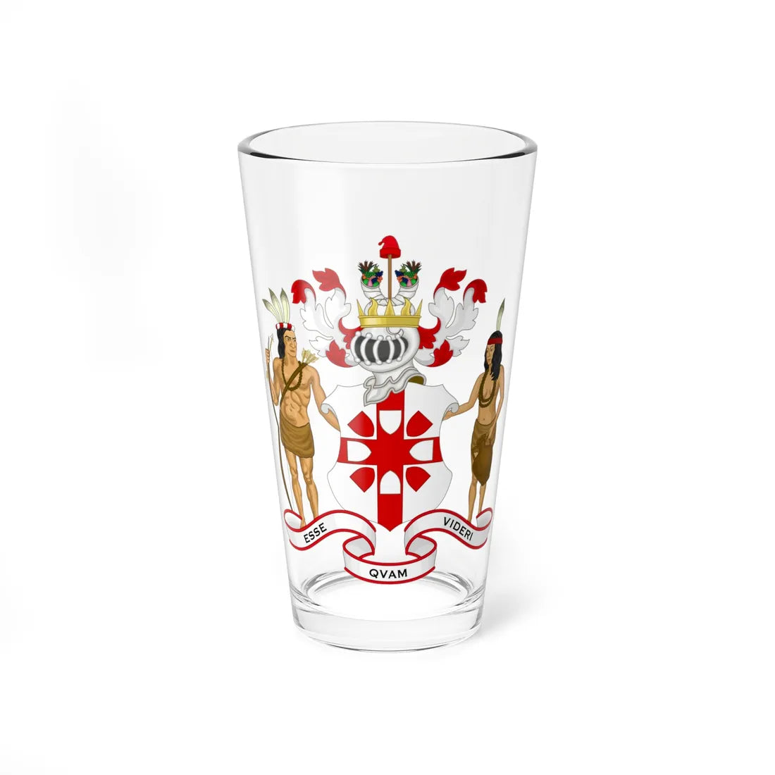 Arms of the North Carolina Senate (United States) (Coat of Arms) Pint Glass 16oz 16oz - Go Mug Yourself