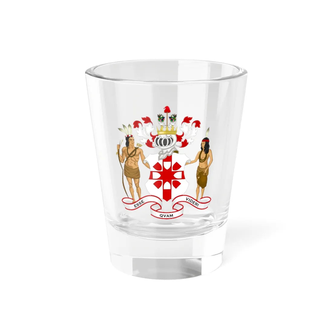 Arms of the North Carolina Senate (United States) (Coat of Arms) Shot Glass 1.5oz 1.5oz - Go Mug Yourself