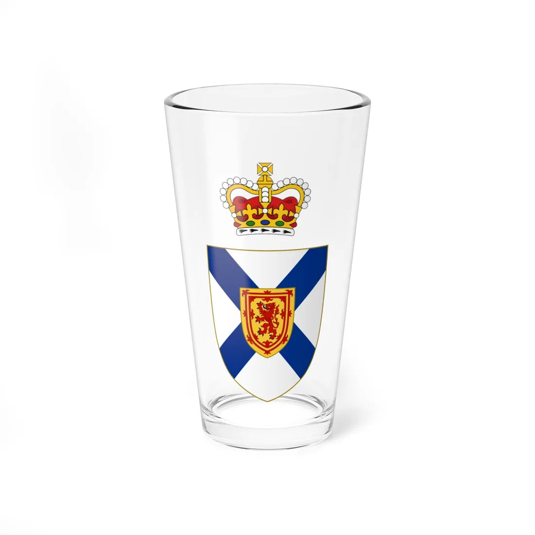Arms of the Nova Scotia House of Assembly (Canada) (Coat of Arms) Pint Glass 16oz 16oz - Go Mug Yourself