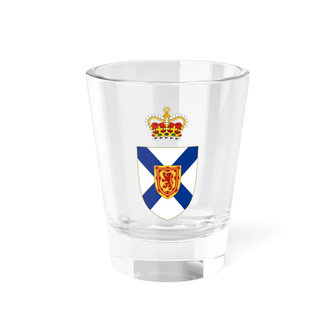 Arms of the Nova Scotia House of Assembly (Canada) (Coat of Arms) Shot Glass 1.5oz 1.5oz - Go Mug Yourself