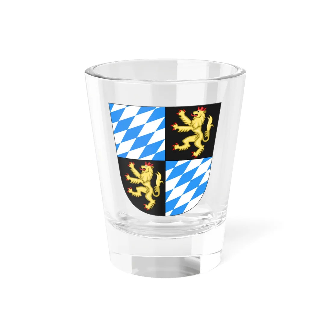 Arms of the Palatinate Bavaria-Palatinate (Germany) (Coat of Arms) Shot Glass 1.5oz 1.5oz - Go Mug Yourself