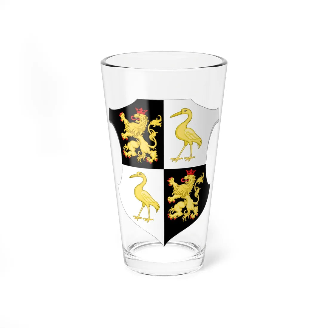 Arms of the Principality of Reuss-Greiz (Germany) (Coat of Arms) Pint Glass 16oz - Go Mug Yourself