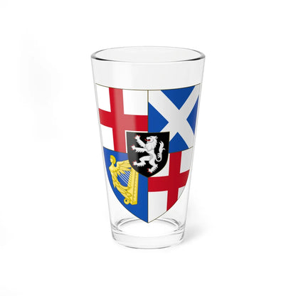 Arms of the Protectorate 1653-1659 (United Kingdom) (Coat of Arms) Pint Glass 16oz 16oz - Go Mug Yourself