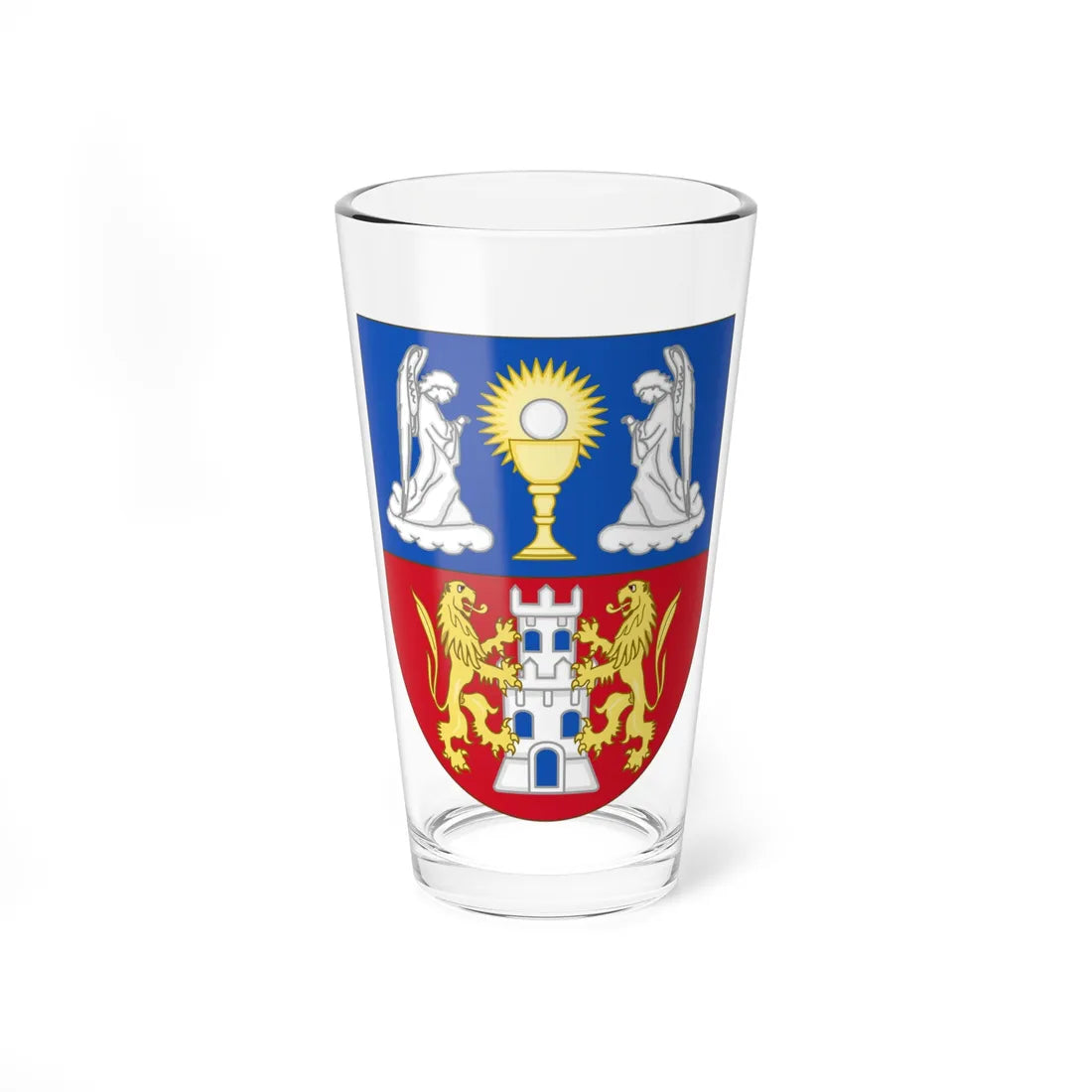 Arms of the Province of Lugo (Spain) (Coat of Arms) Pint Glass 16oz 16oz - Go Mug Yourself