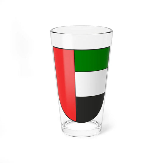 Arms of the United Arab Emirates (United Arab Emirates) (Coat of Arms) Pint Glass 16oz 16oz - Go Mug Yourself