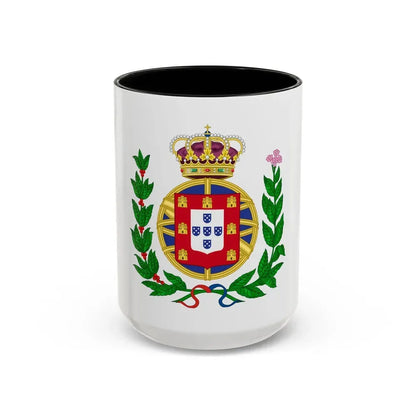 Arms of the United Kingdom of Portugal, Brazil and the Algarves (1815-1825) - Accent Coffee Mug 15oz Black - Go Mug Yourself