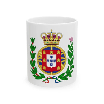 Arms of the United Kingdom of Portugal, Brazil and the Algarves (1815-1825) - White Coffee Mug-11oz-Go Mug Yourself