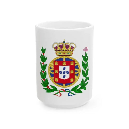 Arms of the United Kingdom of Portugal, Brazil and the Algarves (1815-1825) - White Coffee Mug 15oz - Go Mug Yourself