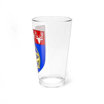 Arms of the University of Derby Escutcheon Only (United Kingdom) (Coat of Arms) Pint Glass 16oz - Go Mug Yourself