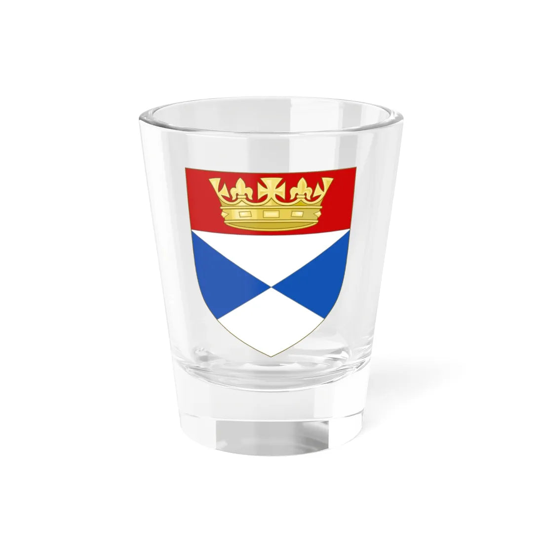 Arms of the University of Dundee (Scotland) (Coat of Arms) Shot Glass 1.5oz 1.5oz - Go Mug Yourself