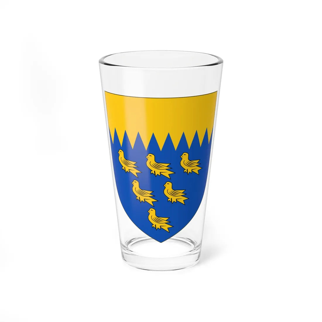 Arms of the West Sussex County Council (England) (Coat of Arms) Pint Glass 16oz 16oz - Go Mug Yourself