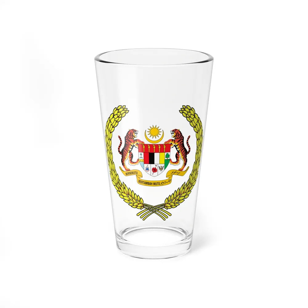 Arms of the Yang di-Pertuan Agong of Malaysia - Pint Glass 16oz-16oz-Go Mug Yourself