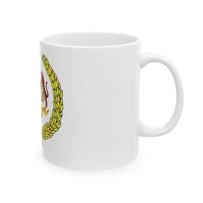 Arms of the Yang di-Pertuan Agong of Malaysia - White Coffee Mug-Go Mug Yourself