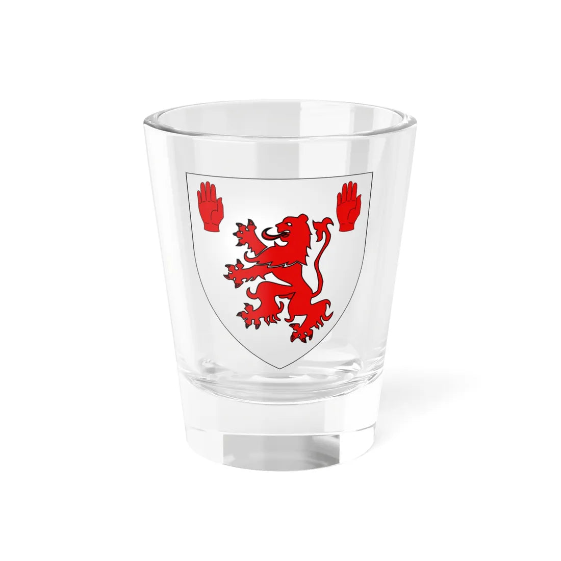 Arms of Valerio Magawly-Cerati (Ireland) (Coat of Arms) Shot Glass 1.5oz 1.5oz - Go Mug Yourself