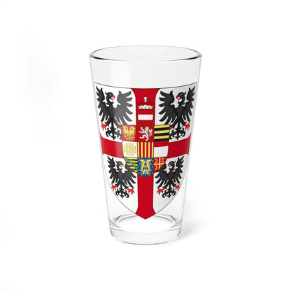 Arms of Vincenzo I Gonzaga Duke of Mantua (Italy) (Coat of Arms) Pint Glass 16oz 16oz - Go Mug Yourself