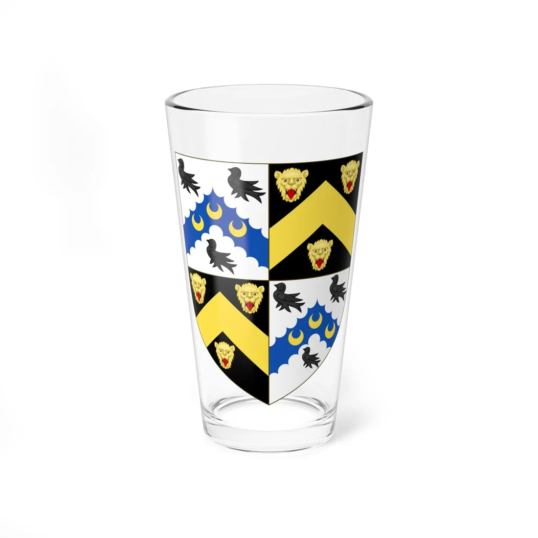 Arms of Watson-Wentworth (England) (Coat of Arms) Pint Glass 16oz 16oz - Go Mug Yourself