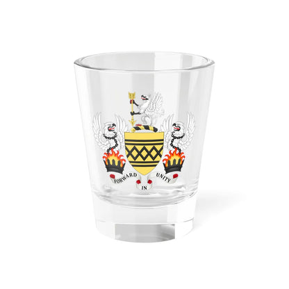 Arms of West Midlands Metropolitan County Council (England) (Coat of Arms) Shot Glass 1.5oz 1.5oz - Go Mug Yourself