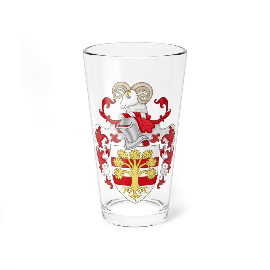 Arms of Westmorland County Council (England) (Coat of Arms) Pint Glass 16oz 16oz - Go Mug Yourself