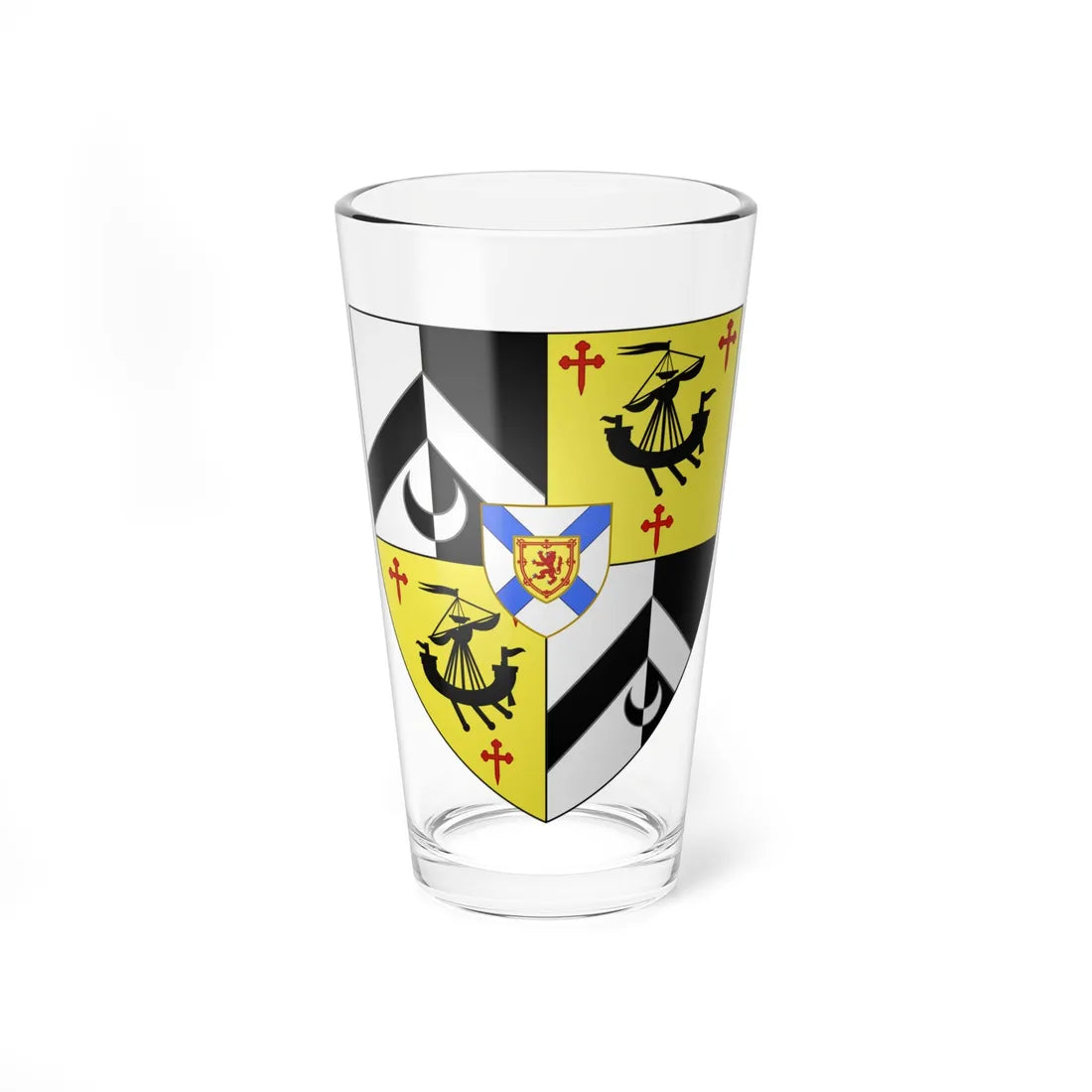 Arms of William Alexander 1st Earl of Stirling (Scotland) (Coat of Arms) Pint Glass 16oz 16oz - Go Mug Yourself