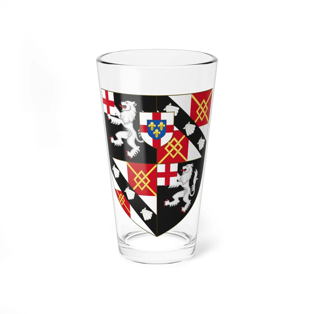 Arms of Winston Churchill (Spain) (Coat of Arms) Pint Glass 16oz 16oz - Go Mug Yourself